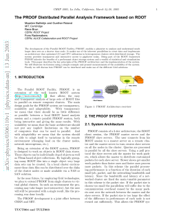 The PROOF Distributed Parallel Analysis Framework based on ROOT