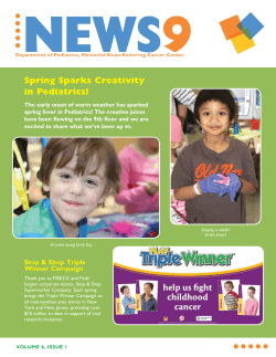 News9 -- Spring Sparks Creativity in Pediatrics
