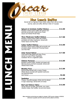 Hot Lunch Buffet