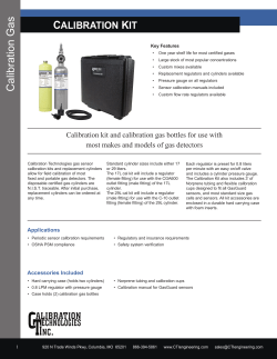 Calibration Gas - Calibration Technologies
