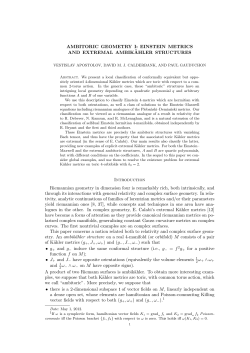 AMBITORIC GEOMETRY I: EINSTEIN METRICS AND EXTREMAL