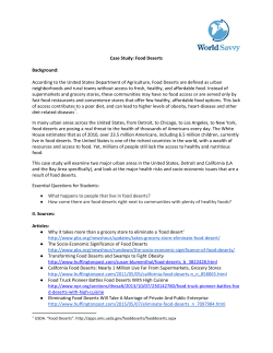 Food Deserts - Squarespace