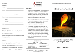 the crucible - Essentially Men