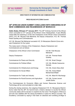 Press Release - African Union