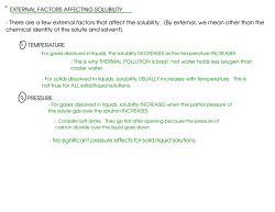 81 EXTERNAL FACTORS AFFECTING SOLUBILITY