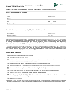 SIMPLE IRA Distribution Request Form