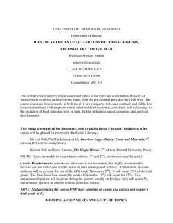 HIUS 150 - UCSD Department of History