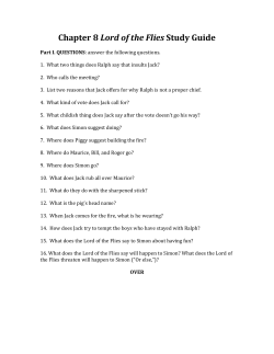 Chapter 8 Lord of the Flies Study Guide