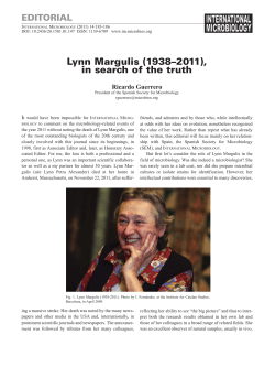 Lynn Margulis (1938&ndash;2011), in search of the truth