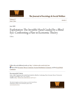 Exploitation-The Invisible Hand Guided by a Blind Eye: Confronting