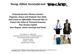 Only You Can Protect the Value of Your Personal Economy