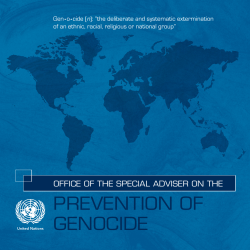 Prevention of Genocide (booklet)