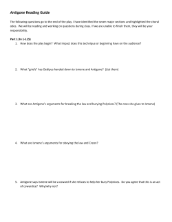 Antigone Reading Guide