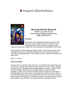 My Uncle Wal the Werewolf