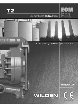 Original&trade; Series METAL Pumps