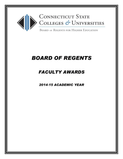 2014-15 Nomination Abstracts