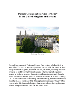 Pamela Graves Scholarship - Eastern Michigan University