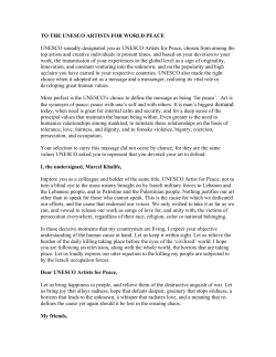 UNESCO Artists for Peace