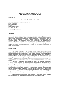 secondary cavitation waves in a polydisperse bubble cluster