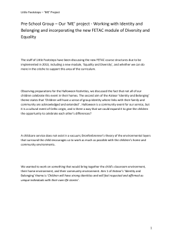 Our `ME` project - Early Childhood Ireland