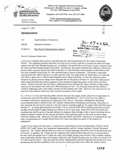 Page 1 Office of the Adequate Education Suruhanu 126 Ricardo J