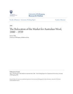 The Relocation of the Market for Australian Wool