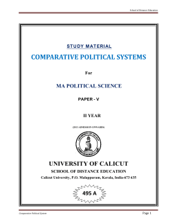 comparative political systems