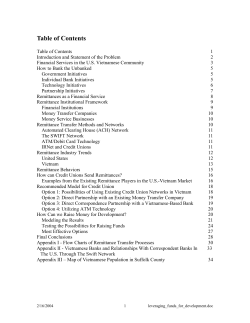 Table of Contents