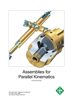 Assemblies for Parallel Kinematics: Reprint BPK