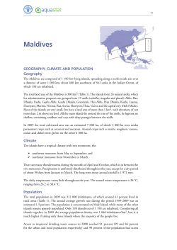 Maldives - Food and Agriculture Organization of the United Nations