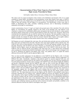 Characterization of Three Water Types in a Fractured - CLU-IN