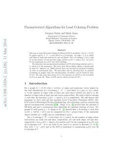 Parameterized Algorithms for Load Coloring Problem