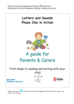 Booklets - CLLD Parent Booklet York