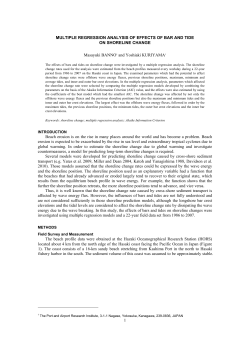 1 MULTIPLE REGRESSION ANALYSIS OF EFFECTS OF