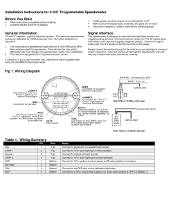 Installation Instructions - Marshall Instruments, Inc.