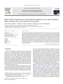 Effect of particle size on the extrusion of - Ainfo
