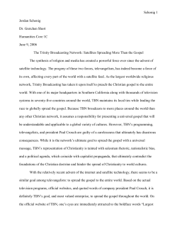 Schonig 1 Jordan Schonig Dr. Gretchen Short Humanities