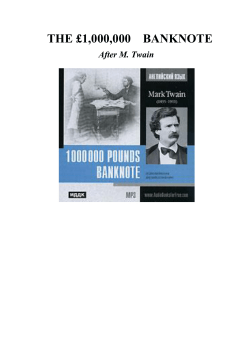 the &pound;1000000 banknote