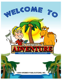 A TICKET TO ADVENTURE SAMPLE PAGES