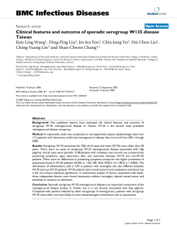 Clinical features and outcome of sporadic