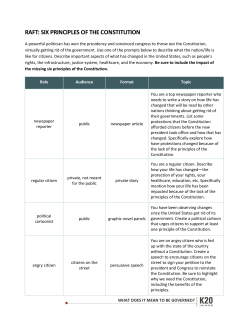 raft: six principles of the constitution