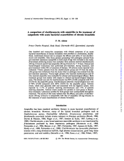 A comparison of clarithromycin with ampicillin in the