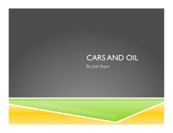 CARS AND OIL