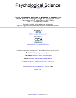 Psychological Science