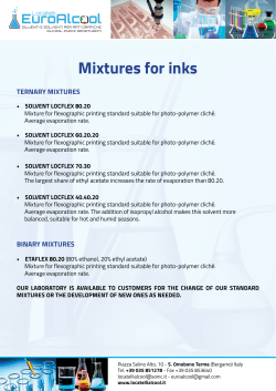 Mixtures for inks - Locatelli Alcool