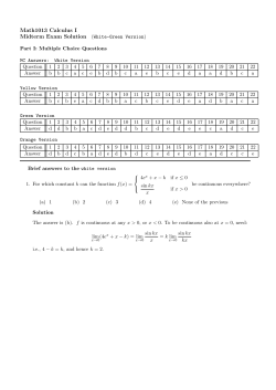Solutions for Final (White