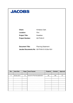60-PV49-01 Document Title: Planning Statement Jac