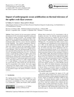 Impact of anthropogenic ocean acidification on