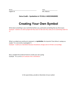 Creating Your Own Symbol - Manhasset Public Schools