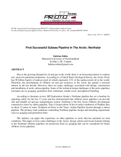 First Successful Subsea Pipeline In The Arctic: Northstar